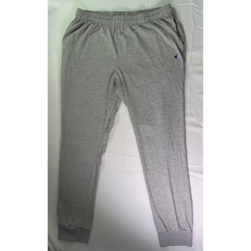 Champion P7308 Jersey Jogger Pants Mens XL Gray Heather Cotton Active Sweatpants